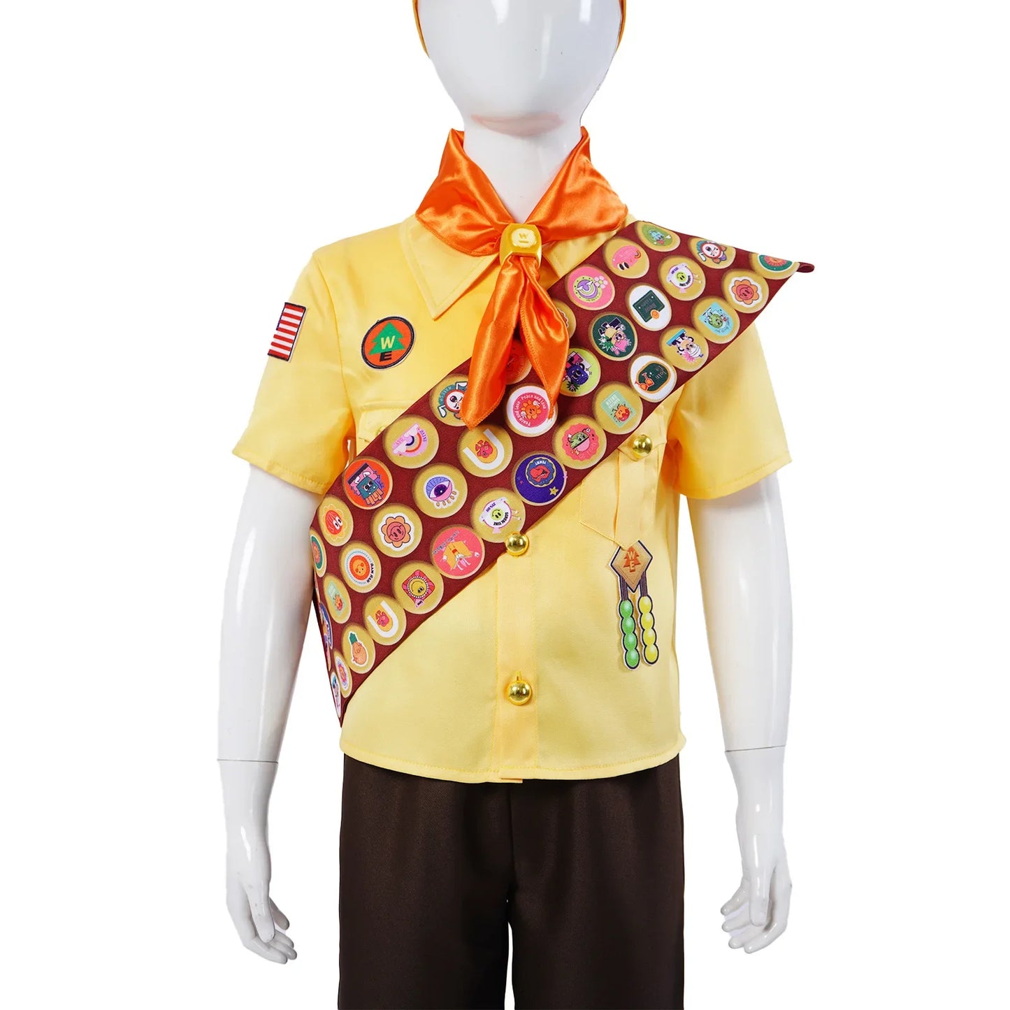 Up Cosplay Costume, Little Boy Russell, Little Explorer, Anime Movie Character Performance Costume, Cosplay Costume Russell