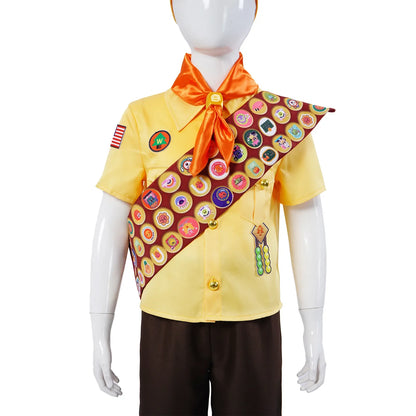 Up Cosplay Costume, Little Boy Russell, Little Explorer, Anime Movie Character Performance Costume, Cosplay Costume Russell