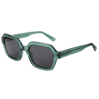 Retro Polarized Hexagon Sunglasses for Women Classic Vintage Square Sun Glasses Acetate Shades UV400 Protection