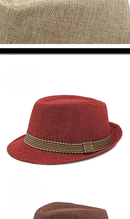 Middle-aged and Elderly MenHats Retro Jazz Hats Fashion Beach Hats Sun Visor Hat Women in Summer.