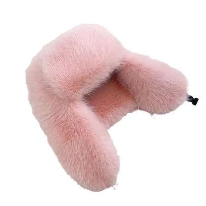 Faux Fur Bomber Hat Or Women And Men Windproof Warm Earmuffs Windproof Earflap Cap Thickened Russian Caps Ear Protection Hats