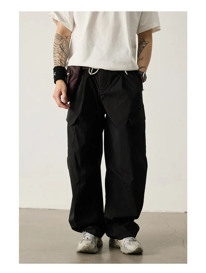 Unisex Outdoor Quick Dry Lightweight Techwear Hiking Cargo Pants Loose Fit Casual Sports Spring Summer Thin Long Pants Trendy