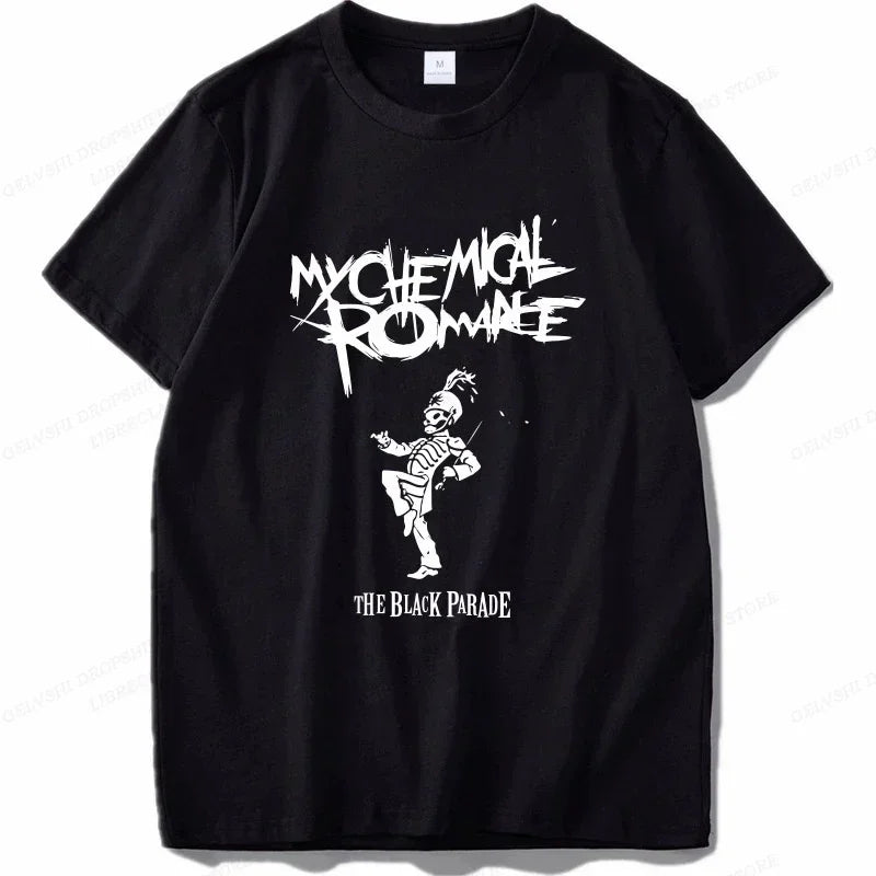 My Chemical Romance T Shirt Women Fashion Cotton T-shirts Cool Hip Hop Men Tshirt Casiual Summer Vintage Anime Unisex Top Tee