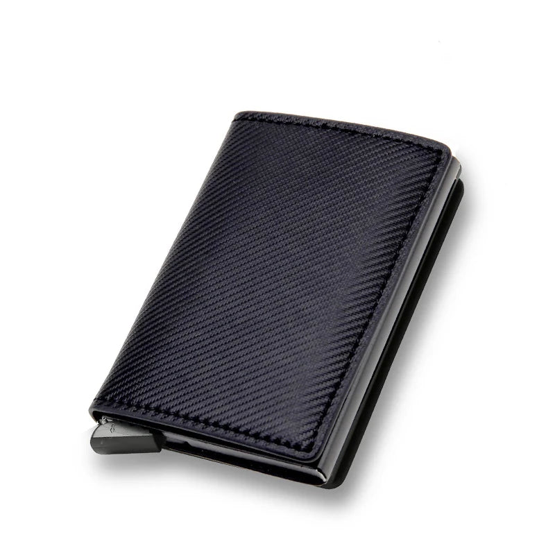 Porte-carte de crédit antivol RFID, portefeuille fin et intelligent pour hommes et femmes, étui porte-carte bancaire, pochette à monnaie, porte-cartes de crédit