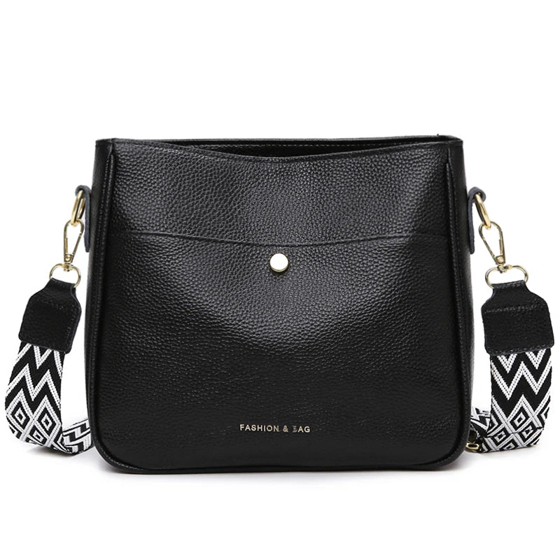100% cowhide brand shoulder Bag Large capacity For luxury designer handbag women Handbags leather single shoulder straddle bag