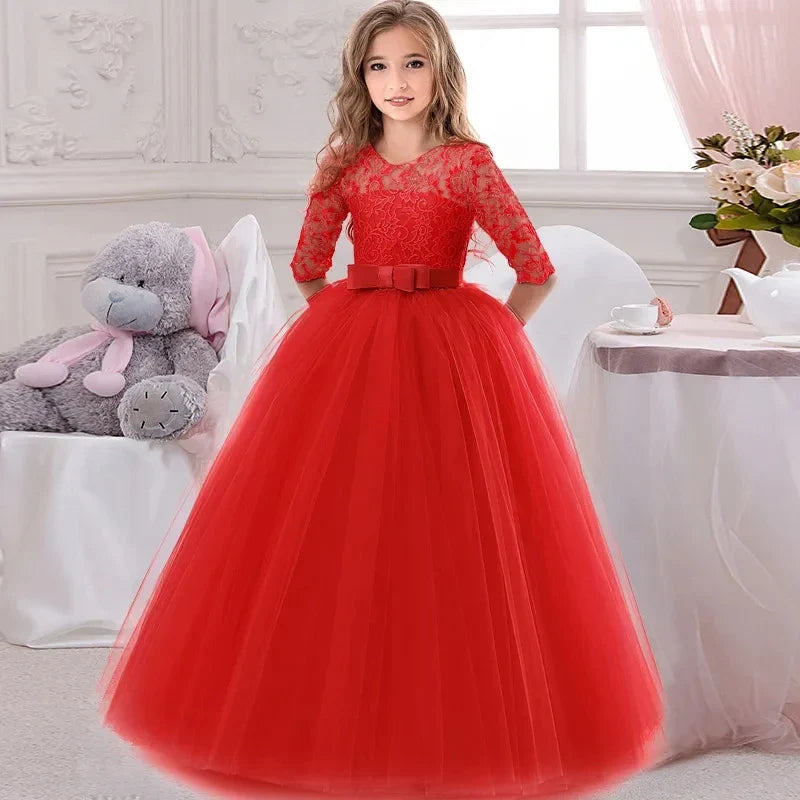 Children Princess Girls Party Wear Kids Christmas Dress Girl's Birthday Dress Baby Girl Wedding Banquet Clothes 3-14 Years