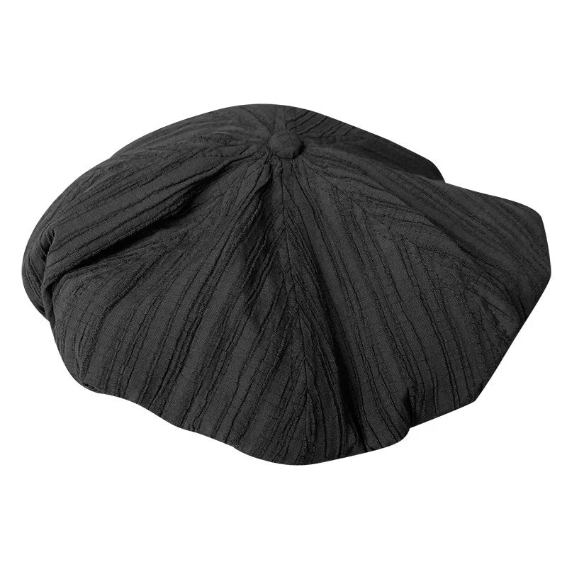 Big Head Newsboy Cap Women Beret Vintage Painter Winter Hats Houndstooth Octagonal Caps Female Bone Male NC36