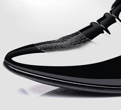 Patent Leather Black Lace Up Pointed Toe Men's Formal Shoes 2025 Style Low Price Office Luxury Designer 39 Suit Social Shoe Male
