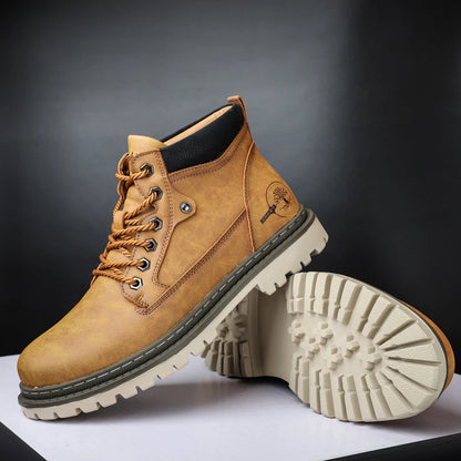 Brand Men Super Warm Snow Boots Winter Men's Ankle Boots Waterproof Short Outdoor Sneakers Autumn Men's Motorcycle