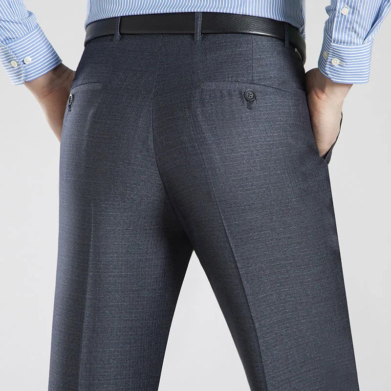 Summer Business Thin Suit Pants For Men 29-44 Spring Autumn Male Formal Stretch Solid Dress Office Trousers