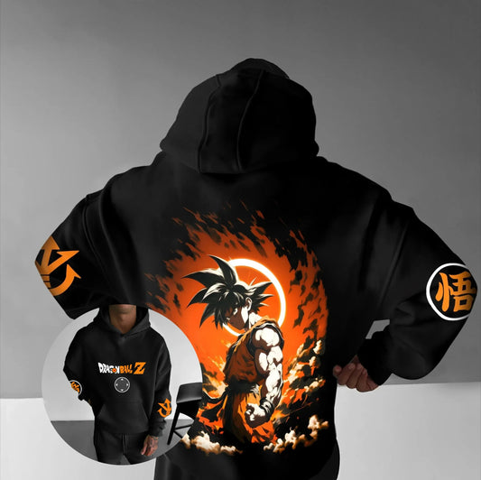 Oversized Hoodie Men Women Dragon Ball Goku Anime Graphic Pullover Streetwear Loose Casual Autumn Winter Hooded Sweatshirt Y2k
