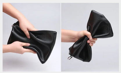 Nouvelle Pochette pour Homme Style Business Grand Portefeuille en Cuir PU Souple Homme avec Dragonne Sac Élégant Décontracté et Tendance Sac à Main Pochette Homme