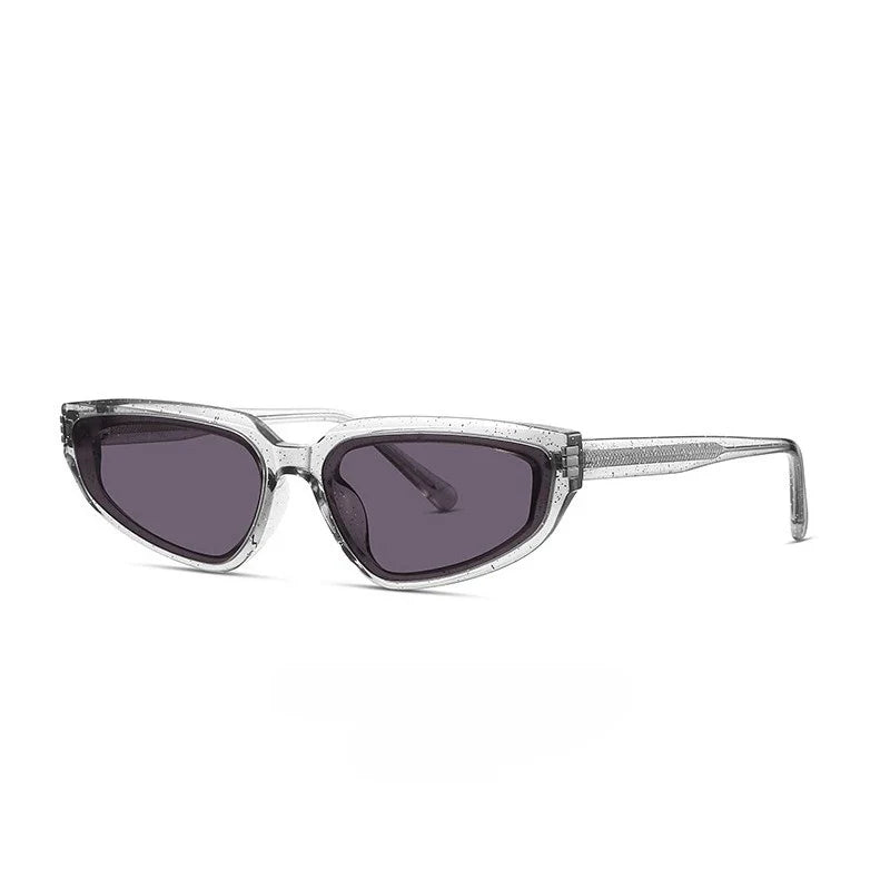 Ultra Light Personality Acetate Man Cat Eye Sunglasses Small Size Brand Designer Fashion Retro Women Decoration Sun Shades UV400