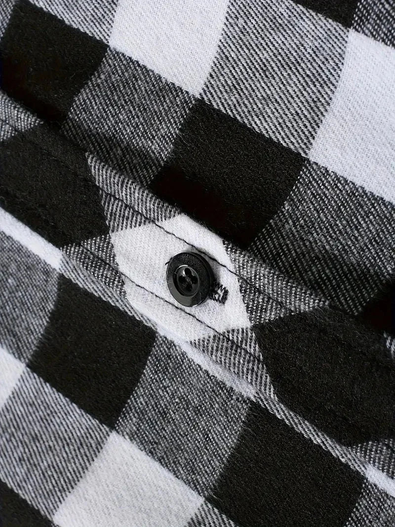 Spring Autumn Men Hoodie Sweatshirt Classic Plaid Casual Button Hooded Long Sleeve coat Double Pockets Hoodie men cardigan Tops