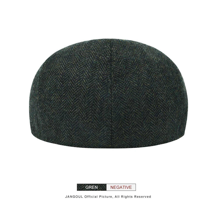 Men Wool Blend XL XXL Ivy Newsboy Cap Classic Tweed Gatsby Cabbie Flat Hat