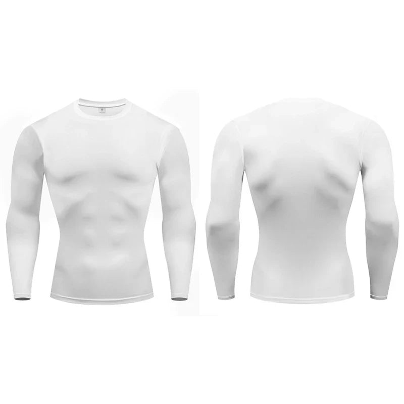 1 or 3 Pack Men's Compression Shirts Long Sleeve Workout Gym T-Shirts Running Tops Cool Quick Dry Sports Baselayer Undershirts