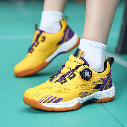 Table Tennis Shoes for Men and Women, Fashionable Badminton Shoes for Women, with Rotating Buckle, Breathable and Non-Slip, Badminton Shoes, Casual Sports Shoes, Breathable Mesh Running Shoes, 2026 Trendy New Models, Sizes 36