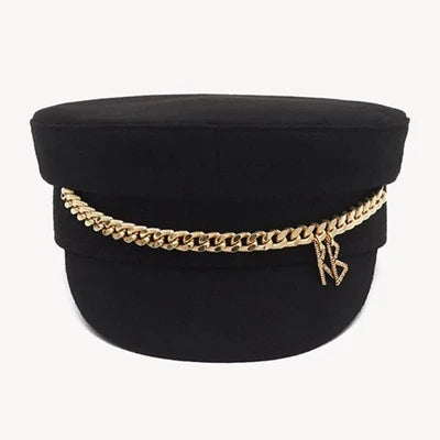 Brand Collection Wool Newsboy caps  New Women Hats Flat Militray Caps Baker Boy Hat with logo