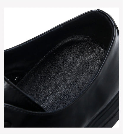 Summer Hallow Breathable Elegant Shoes Man Black Fashion Business Casual Shoe Male Lace Designer Leather Shoes for Men