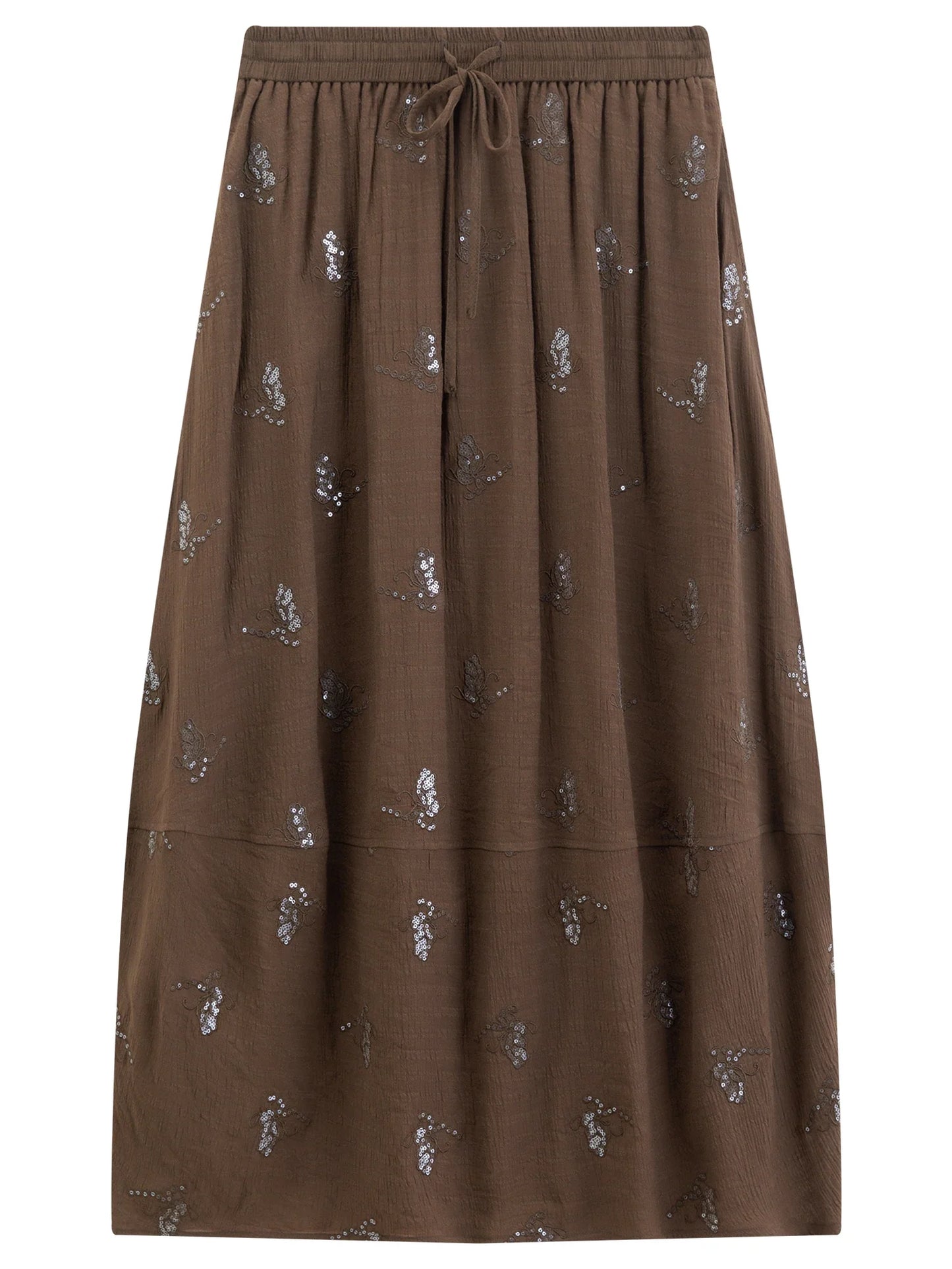 Fashionable Embroidered Sleeveless Top and Tulip Skirt Elastic Waist Retro Women 2026 Summer New Arrival Set