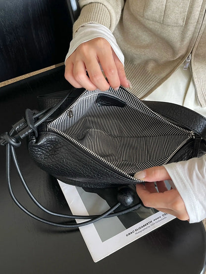 Genuine leather dumpling bag Shoulder Bag Handbag Women's Crossbody Bags Cowhide 2026 large capacity shell-shaped bag