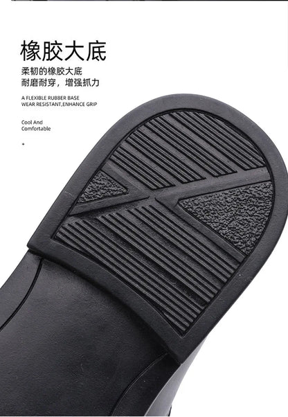 Spring Autumn New Leather Shoes for Men Solid Color Business Casual Shoes Male Fashion British Style Dress Shoe Man