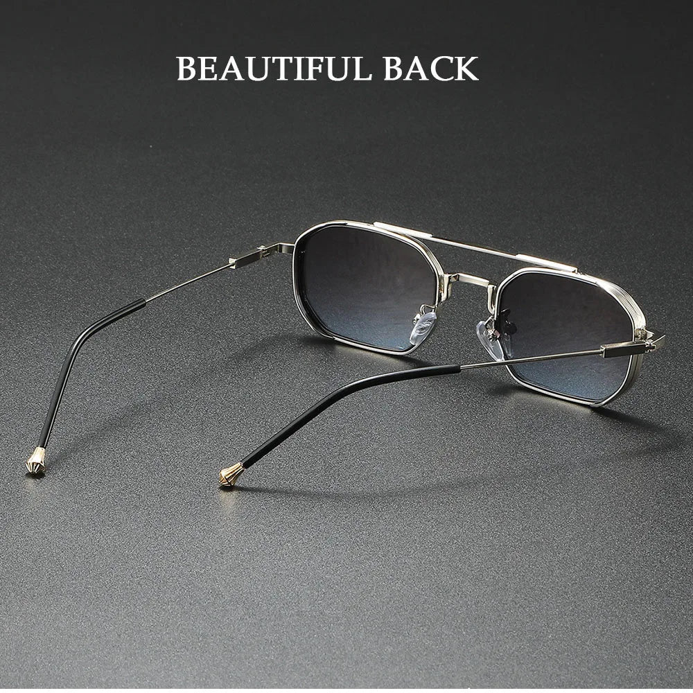 2025 Square Sunglasses Women Trendy Vintage Steampunk Sunglass Men Luxe Fashion Glasses Gafas De Sol Hombre Lunette Soleil Femme