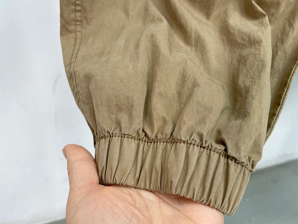 Korean Jogger Pants Men Summer Lightweight Loose Fit Breathable Quick Dry Tapered Casual Athletic Fashion Workout Sweatpants
