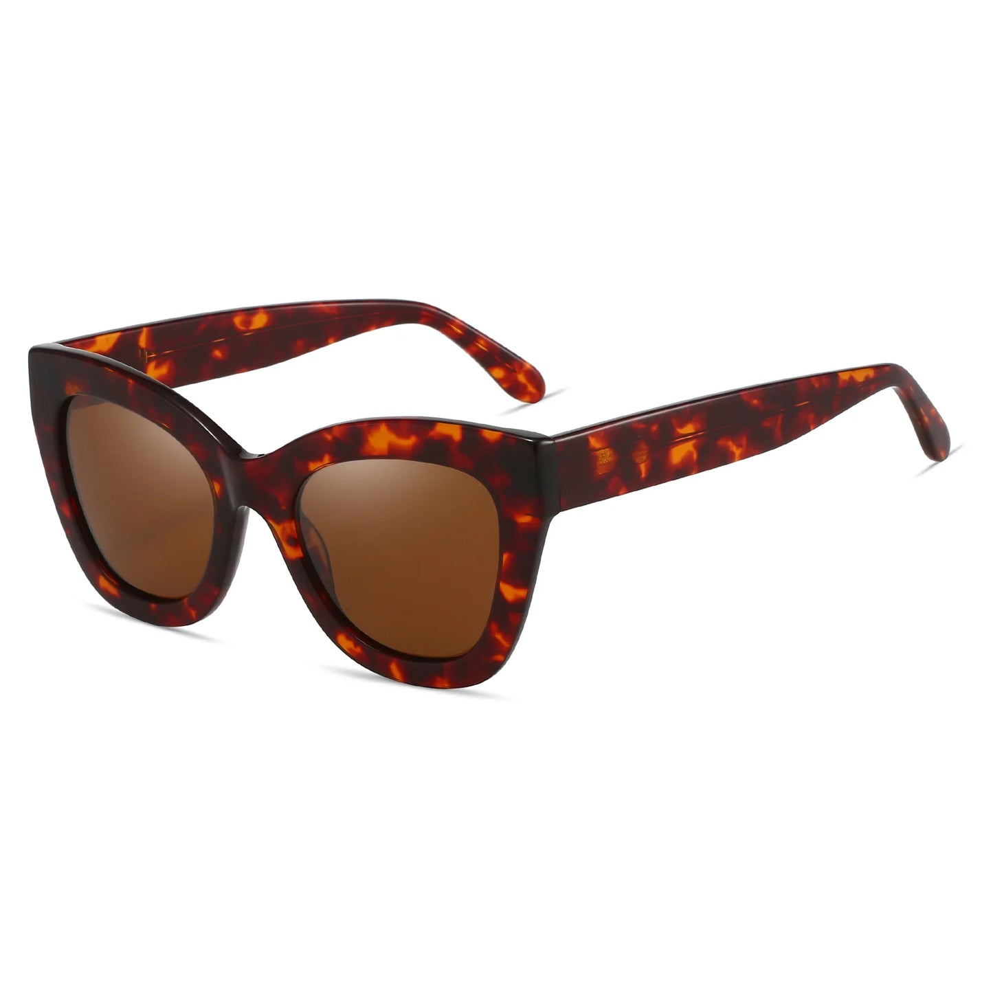 Handmade Acetate Polarized Sunglasses Fashion Square Shade UV400 Protection Sun Glasses for Women