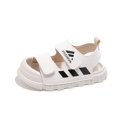 Kids Sandals Children Summer Beach Shoes for Boys Girls Toddlers Little Boy Sandals Fashion 2025 New Toes-covered Anti-kick Soft