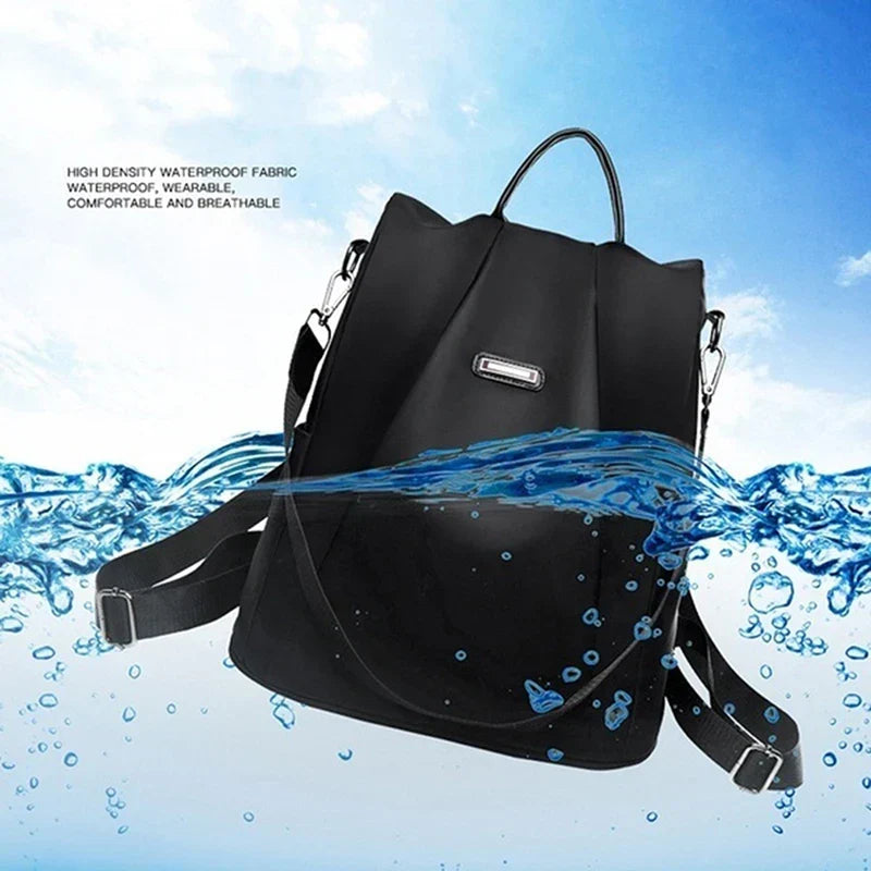 Waterproof Oxford Women Backpack Fashion Anti-Theft School Bagpack Luxury Designer Female Large Capacity Travel Shoulder Handbag