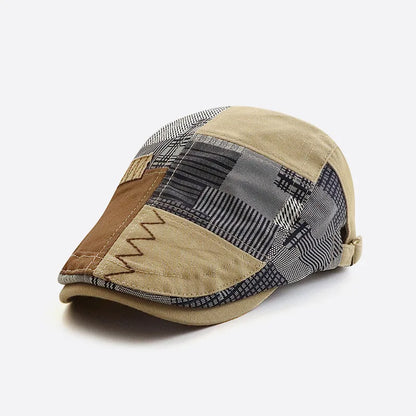 Adjustable Newsboy Hats for Men Flat Cap Male Irish Cabbie Gatsby Tweed Ivy Berets