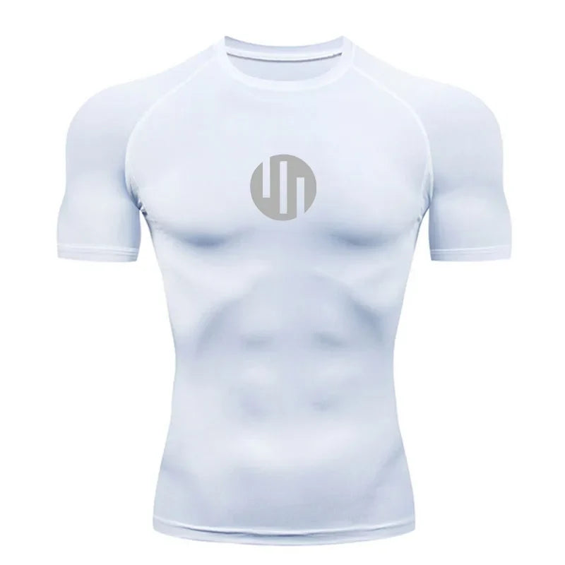 Running Men's Compression Long sleeve T-Shirt Gym Sports underwear Quick-drying Sweat-Wicking Sunscreen Second Skin Workout Men