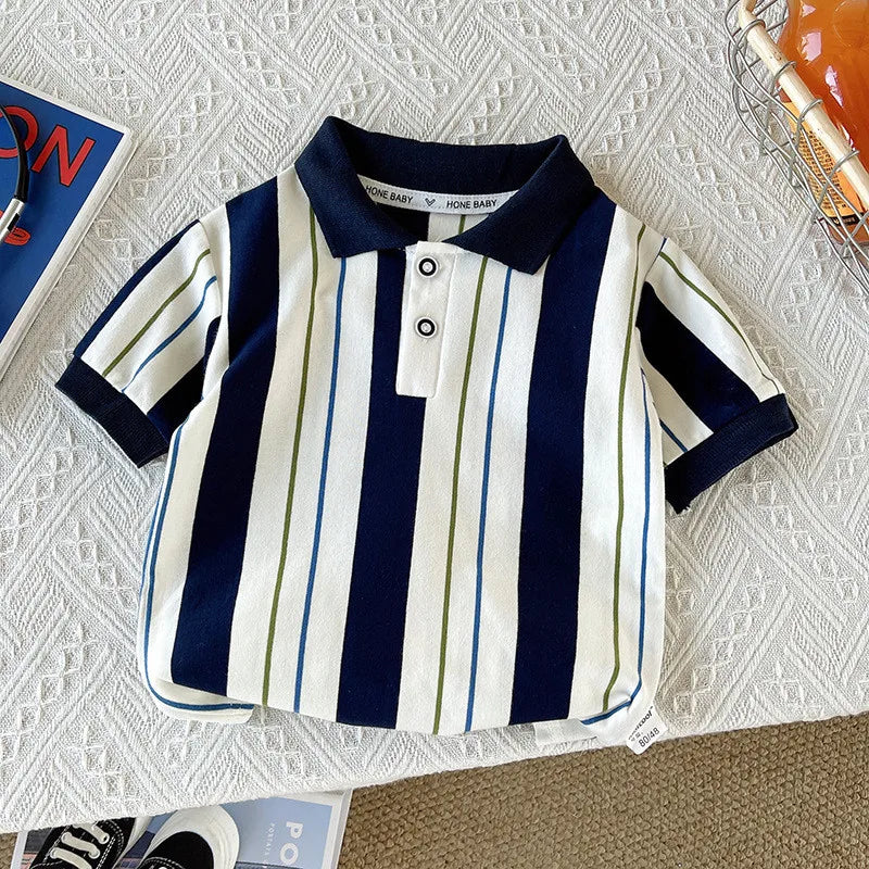 New Summer Baby Boys Clothes Suit Children Short Sleeved Striped T-Shirt Shorts 2Pcs/Sets Infant Casual Costume Kids Tracksuits