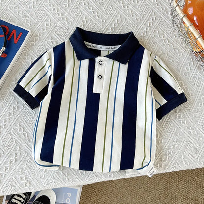 New Summer Baby Boys Clothes Suit Children Short Sleeved Striped T-Shirt Shorts 2Pcs/Sets Infant Casual Costume Kids Tracksuits
