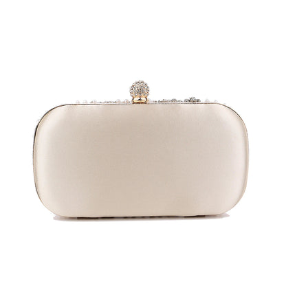 Satin Diamonds Party Hight Quality Women Day Clutch Diamonds Gift Wedding Evening Bags New Arrival Shoulder Chain Purse