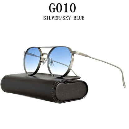 Heavy Metal Sunglasses For Men Round Steampunk Sunglasses Women Trendy Luxe Punk Fashion Glasses Gafas De Sol Hombre Zonnebril