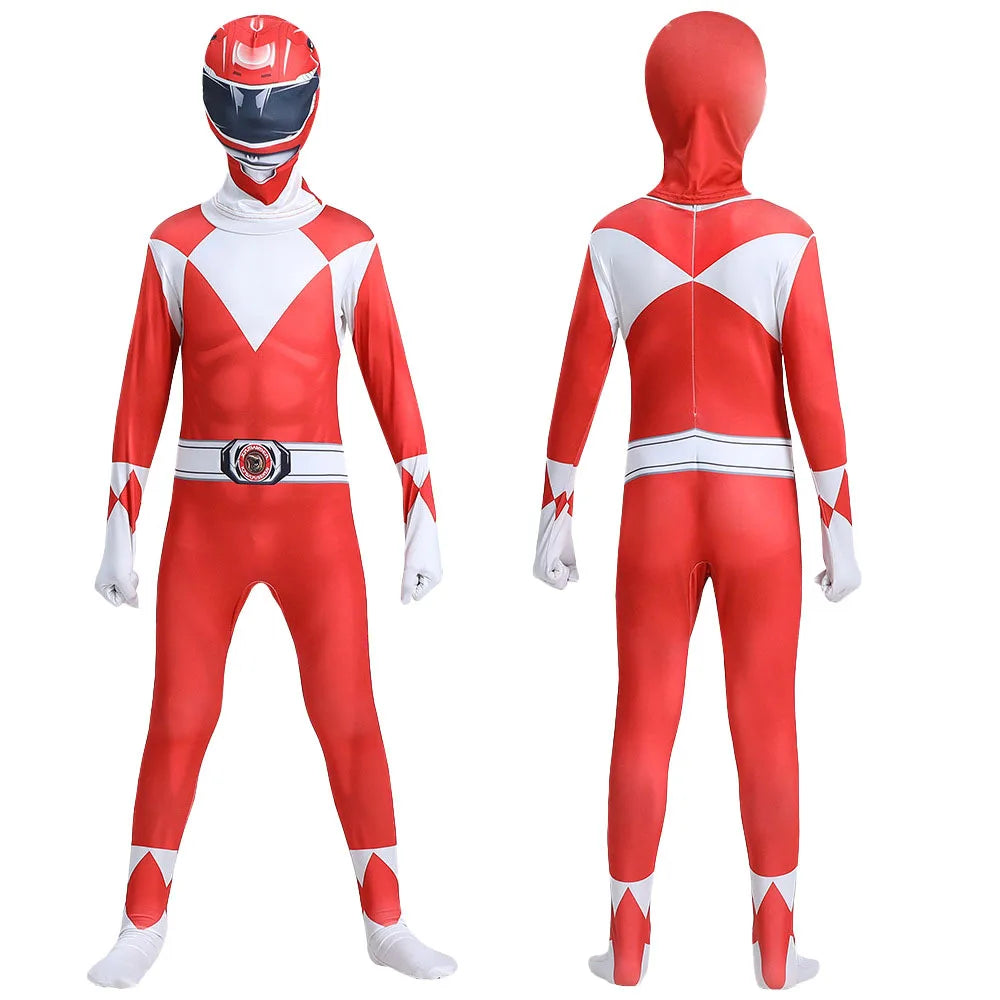 Power Samurai Sentai Shinkenger Rangers Costume Superhero Cosplay Halloween Birthday Party Jumpsuit Zentai Suit