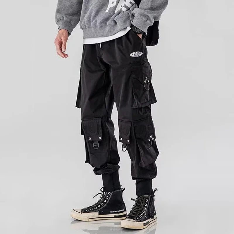 Trendy Streetwear Quick Dry Ice Silk Pants Men Classic Cargo Pants Man Summer Thin New Style Straight Leg Versatile Casual Pants