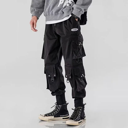 Trendy Streetwear Quick Dry Ice Silk Pants Men Classic Cargo Pants Man Summer Thin New Style Straight Leg Versatile Casual Pants