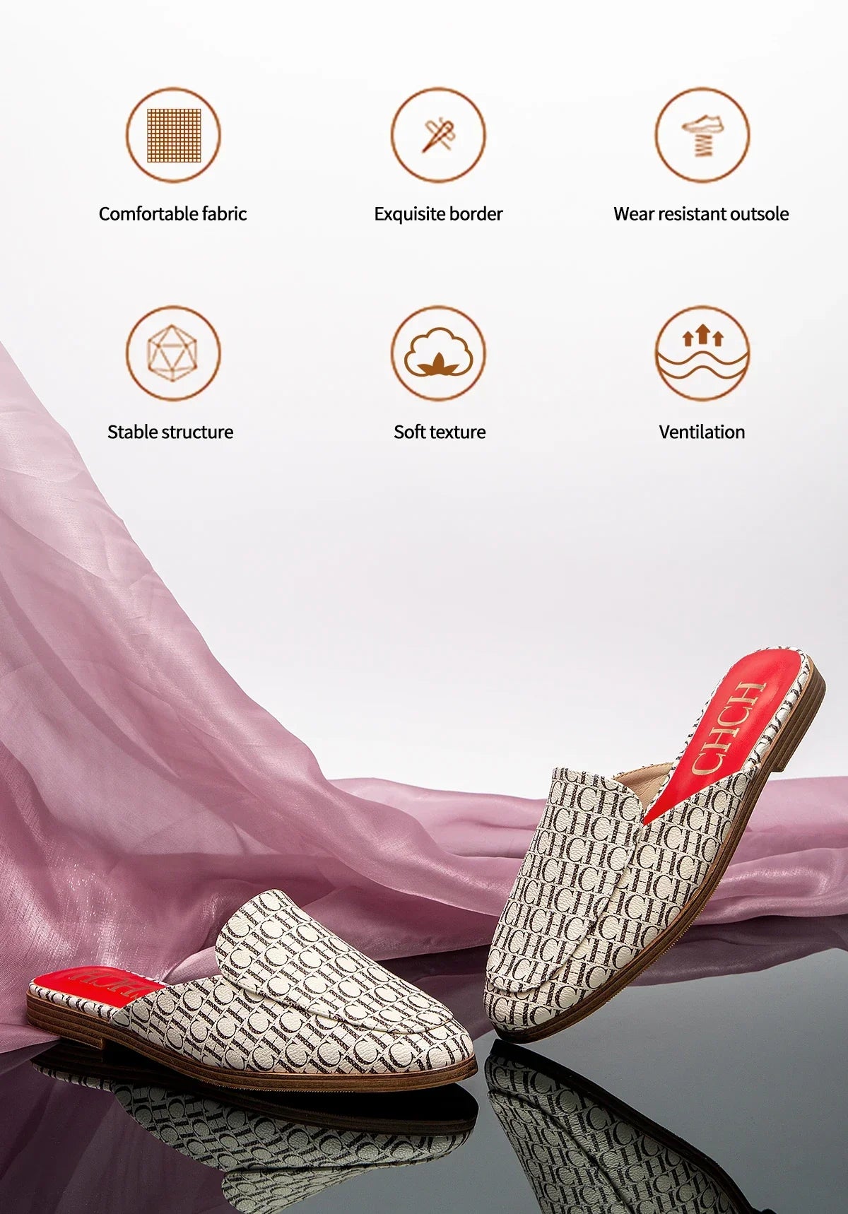 Fashion Shoes Lightweight Comfortable Slippers Slippers Offer Ladies Casual Shoes Pointed Flat Luxury Brand