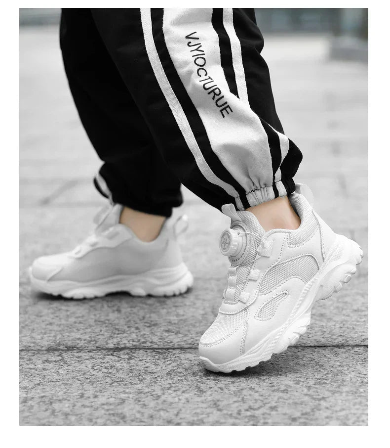 Kids Shoes Boy Casual Sneakers Platform Comfortable Black White Child School Sports Tenis Boy Shoes Children's Basketball Shoes