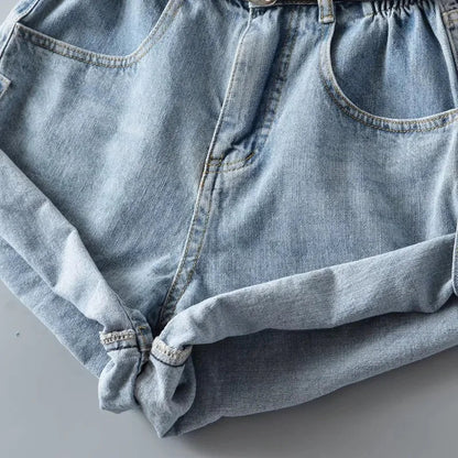 Shorts Basics Denims Women Jean High Waist Sexy Jeans Casual Buttons Pockets 2024 Summer Short Femme Denim Wide Leg Pants