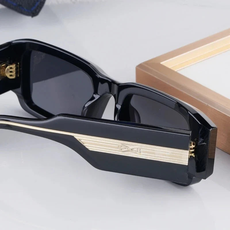 Handmade Thick Acetate Classical Sunglasses Rectangle Luxury Brand Design Style Top Quality Patchwork UV400 Unisex Gafas
