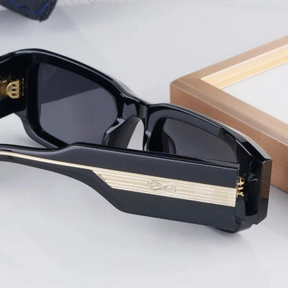 Handmade Thick Acetate Classical Sunglasses Rectangle Luxury Brand Design Style Top Quality Patchwork UV400 Unisex Gafas