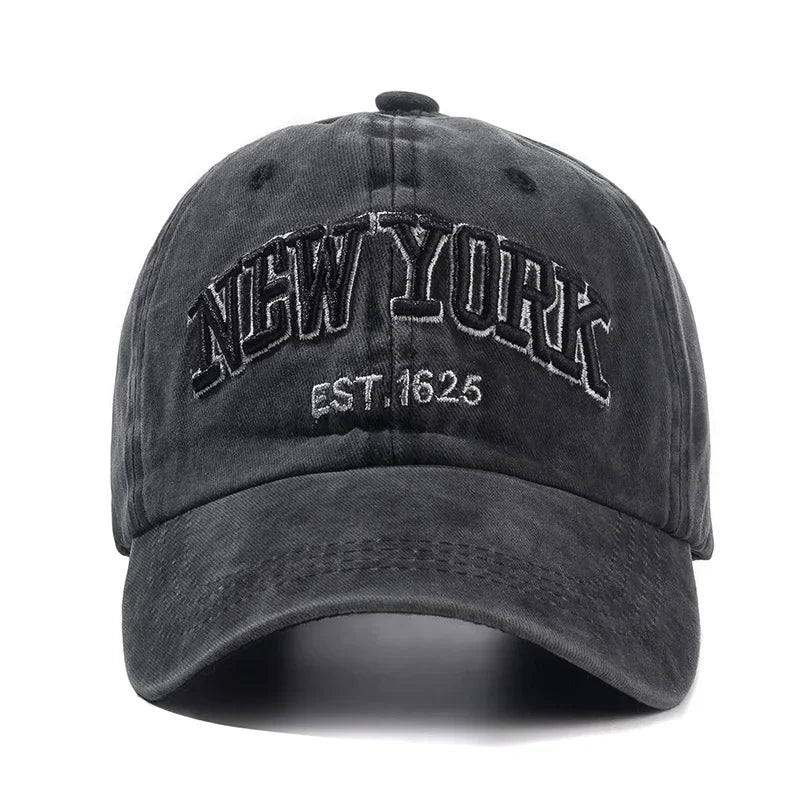 2025 New York Washed Cotton Cap For Men Women Gorras Snapback Caps Baseball Caps Sun protection Casquette Dad Hat Outdoors Cap