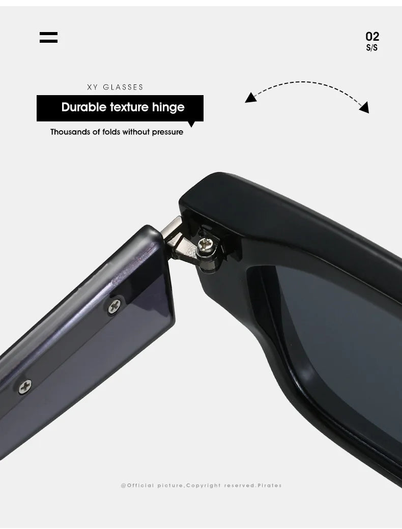 Retro Sunglasses Women Trendy Vintage Square Sunglass Men Fashion Glasses Shades Luxe Lunette Soleil Femme Gafas De Sol Hombre