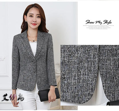 Fashion Women Blazers Jackets Work Office Lady Suit 2025 Slim Single Breasted Business Female Blazer Coats Formal Veste Femme