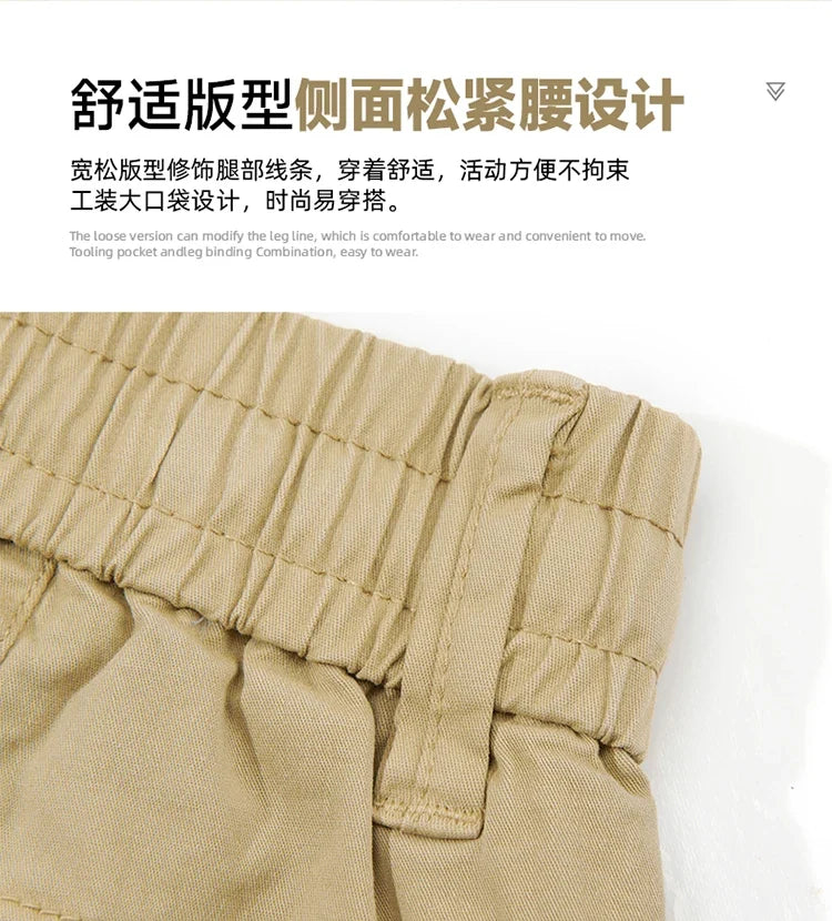 Men Spring Casual Tactical Cargo Shorts Men Multi Pocket Outdoor Shorts Men Breathable Sports Workout Daily Wear Male Shorts