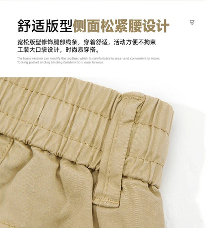 Men Spring Casual Tactical Cargo Shorts Men Multi Pocket Outdoor Shorts Men Breathable Sports Workout Daily Wear Male Shorts